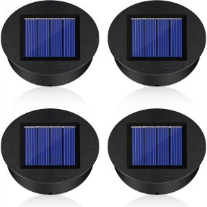 4 Pièces Lampes Solaires De Rechange, Panneau Solaire Lanterne Couvercle De Rechange, Remplacement De Lumières Solaires Top, Pour Lanternes Solaires, Lampes Solaires De Jardin Et Bricolage (8cm) - Neuf