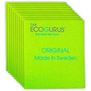 Eryi-Torchons Suédois Suédois Pour Cuisine, Torchons Suédois Naturels Très Absorbants, Tissu Éponge En Cellulose U2013 Vert - Neuf