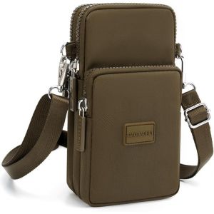 RFCBC-Sac à bandoulière pour femme, pochette étanche pour téléphone, sac à fermeture éclair, petit sac à main à bandoulière pour iPhone 15 Pro Max/15/14/13/12/11, Samsung Galaxy S23 S22 ou téléphone - Neuf