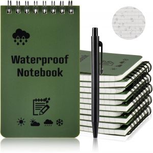 Carnets &Eacute;tanches, 10 Pi&egrave;ces 3 X 5 Pouces Bloc Note Spirale, Imperm&eacute;ables Bloc Notes De Poche Pour L'enregistrement D'activit&eacute;s De Plein Air - Neuf
