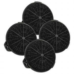 vhbw 4x Filtres à charbon actif compatible avec Cata VN 600 X hotte aspirante - 13,25 cm - Neuf