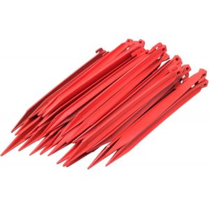 Eryi-Set De 32 Sardine En Plastique 30cm | Sardine Pour Tentes Et Camping Outdoor | Sardines Rouges - Neuf