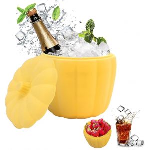 Seau à glace,machine à glaçons,moule à glaçons avec couvercle,seaux à glace en silicone,bacs à glaçons réutilisables,f - Neuf