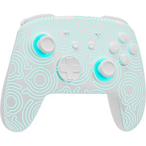 Manette Switch 2 Pro, Manette Switch Sans Fil Compatible Avec Nintendo Switch 2/Oled/Lite, Firefly Bluetooth Switch 2 Pro Controller Avec 7 Couleurs Led/Paddle/Turbo - Blanc - Neuf