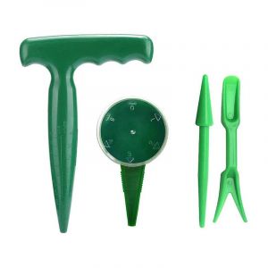 Outil de jardinage Semoir 4 pièces Facile à utiliser Semoir Mini outils de jardinage pour semis à la main Desserrage Creuser Kit d'outils de plantation de graines Semoir Outils de jardinage (Gr - Neuf