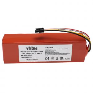 vhbw Batterie compatible avec Xiaomi Roborock T70, T61, T65 robot &eacute;lectrom&eacute;nager (3600mAh, 14,4V, Li-ion) - Neuf
