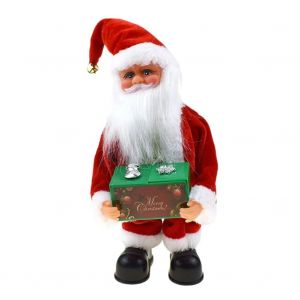 Poup&eacute;e P&egrave;re No&euml;l &Eacute;lectrique Personnalis&eacute;e - Figurine De No&euml;l Musicale Pour Enfants,Bo&icirc;te Cadeau Verte Bo&icirc;te Cadeau Verte - Neuf