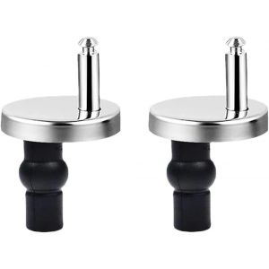 2 Pi&egrave;ces Abattant WC de Toilettes &agrave; Charni&egrave;re Fixations, Charni&egrave;res &agrave; D&eacute;gagement Rapide, Charniere Abattant WC Fixations, avec Vis Caoutchouc Rechange - Neuf