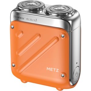 Rasoir ?Lectrique Homme, Rasoir ?Lectrique Portable, Avec &iquest;&iquest;Tui De Transport, Moteur 9 000 Tr/Min, ?Tanche Ipx7, Autonomie De 60 Jours, Orange - Neuf