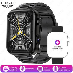 Lige 2025 Nouveau 512 Mo Cam&eacute;ra Smartwatch 1.91 "Hd Faire R&eacute;ponse Appel Prendre Vid&eacute;o Enregistrement Sonore Musique Sport &Eacute;tanche Montre Intelligente - Neuf