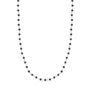 Collier Lotus Silver Trendy Perles Noires - Neuf