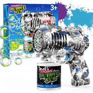 Kal-Panacare Pistolets À Bulles De Savon,Machine À Bulles De Savon Gun Enfants 4000+Bulles/Minute Avec Solution Pour Bulles De Savon,Machine A Bulles Jouet À Bulles Cadeau Pour Enfant/Anniversaire/Fê - Neuf