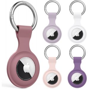 LETNERNY-5 Pièce Étuis Pour Apple Airtag 2021, Airtag Porte Clé - Anti-Chute Et Anti-Rayures Pour Animaux Portefeuilles Et Bagages, Compatible Avec Le Nouvel Air Tag Locator Tracker Étui (Pack D) - Neuf