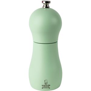 Sjzg-- Moulin Audacieux - Moulin &Agrave; Poivre Et &Agrave; Sel - Broyeur En C&eacute;ramique - R&eacute;glable - Design Exclusif - Made In France - Bois Naturel - 15cm - Vert Menthe - Neuf