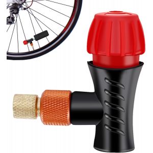 Kal-Adaptateur De Pompe À Vélo Pour Cartouche 16g Co2 Velo, Adaptateur Co2 Pour Vélo, Raccord Co2 Pour Vélo, Pour Vélos De Montagne Et De Route, Valve De Cartouche De Co2 Avec Double Connexion - Neuf
