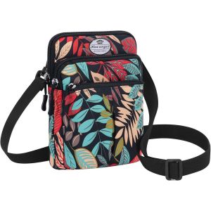 KALANKA-Sac Banane Chic de Voyage Unisexe Léger Multicolore - Mini Bandoulière avec Sangle Interchangeable pour Homme Femme - Ceinture pour Téléphone, Jogging, Vélo, Sport - Neuf