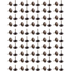 Chenquansarl-Clous De Rembourrage Vintage, Bronze Vert, Puna S En Fer Ferme Pour Meubles De Maison, Canap&eacute;, Porte, Artisanat D&eacute;coratif, Tambour, 100 Pi&egrave;ces (12 * 17mm) - Neuf
