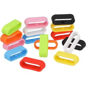 Lot De 16 Anneaux De Fixation Multicolores En Silicone De 22 Mm Pour Montre Intelligente - Boucle De S&eacute;curit&eacute; S&eacute;curis&eacute;e - Support De Connecteur En Caoutchouc Pour Montre Connect&eacute;e[LET9135855] - Neuf