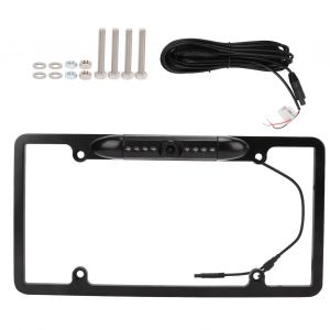 Camera de recul, vision nocturne, cadre de plaque d'immatriculation, etanche IP67, pour voitures, camions, pick-up, SUV - Neuf