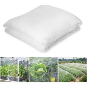 Blanc Filet Anti Insecte Potager 3 x 6 M, Filet Protection Potager, Filet Jardin Convient pour Protection Plantes Fleurs Légumes Fruits - Neuf