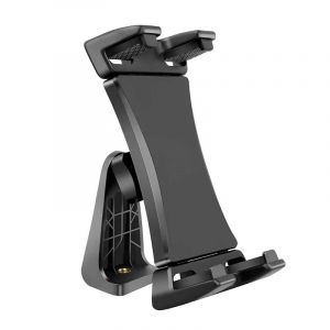 Support Universel Pour Trépied De Téléphone Et Tablette,Réglage De L'Inclinaison 360 ° Clip De Support Rotatif Pour Ipad Mini Air Pro 12.9 Xiaomi Huawei Pad Vlog.Black. - Neuf