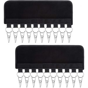 KALANKA-2 Pi&egrave;ces Etendoir Chaussettes,S&eacute;choirs &agrave; Chaussettes,Suspension S&eacute;chage Rack avec 10 Pinces,pour sous-v&ecirc;tements Soutiens-Gorge &eacute;charpe Chaussettes Gants - Neuf