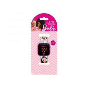 Montre Led Enfant Barbie Kids Licensing &iquest; Rose, Cadran Carr&eacute; - Neuf