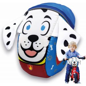 Jgd-Sacoche Convertible 2 En 1 - Sac De Guidon Et &Agrave; Dos Pour Enfant - Design Chien - Compatible Pour V&eacute;lo, Tricycle Et Scooter Avec Panier Avant - Neuf