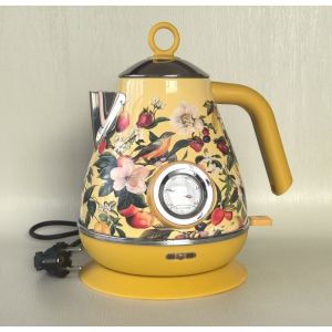 PSLU3013T1 &iquest; Chaudi&egrave;re &eacute;lectrique de luxe &agrave; peinture manuelle, affichage thermom&egrave;tre r&eacute;tro, 1850 W, acier inoxydable SUS304, capacit&eacute; de 2,0 L, sans BPA, protection automatique contre l'arr&ecirc;t et la - Neuf