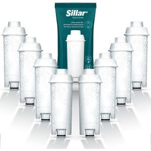 Lot De 8X Filtres &Agrave; Eau Pour Machines &Agrave; Caf&eacute; Delonghi Dlsc002, Ser3017 & 5513292811 - Compatible Avec Machines &Agrave; Caf&eacute; Ecam, Esam, Etam | Filtre &Agrave; Eau Cartouche &Agrave; Charbon Actif - Neuf