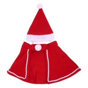 No&euml;l Puppy Cloak Pet Cloak Holiday Pet Cloak Fleece Pet Cape Pet Costume Pet Cosplay - Neuf