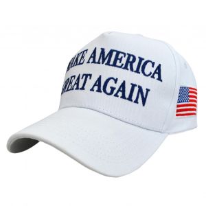 1/2 Pcs Trump Baseball Hat Lettre Broderie À Long Bord Maga 2024 Président Campagne Électorale Drapeau Américain Motif Rassemblements Fêtes Casquette Unisexe-Blanc 1 Pièce - Neuf
