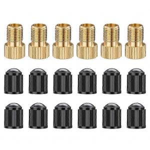 Adaptateurs De Valve Presta 6pcs, Convertissez Presta En Adaptateur Schrader Pour V&eacute;lo, Gonflez Le Pneu &Agrave; L'aide De La Norme - Neuf