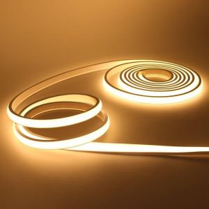 Bandeau Led Cob 220v, Ip65 &Eacute;tanche Flexible N&eacute;on Led Strip 288 Leds/M Bandes &Agrave; Led Ruban Pour Diy Chambre, Cuisine, Exterieur Maison D&eacute;coration. Blanc Chaud,40m[Rub9220268] - Neuf