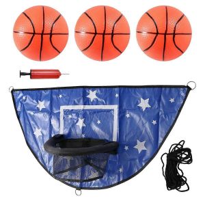 Ensemble De Panier De Basket-Ball Pour Trampoline Pour Enfants,Imperm&eacute;able,Bleu - Neuf