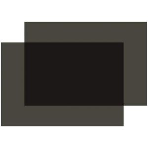 KAL-Lot De 2 Feuilles De Film Polaris&eacute; Adh&eacute;sif Pour &Eacute;cran Lcd 21 X 29 Cm - Neuf