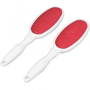 Paquet de 2 brosses r&eacute;utilisables dissolvant de peluches double face - Neuf