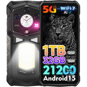 Ulefone Armor 29 Ultra Telephone Portable Incassable 5G, 32Go+1To 21200mAh Smartphone 50MP, 6,67"" FHD+ Android 15 AMOLED+1,04"" NFC - Neuf