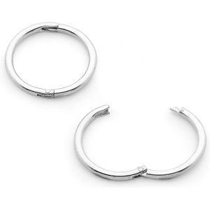 Boucles D'oreilles Dormeuses Unisexes En Argent Sterling Avec Charnière Pour Nez, Hélix, Tragus, Lèvres, Septum ¿ Fabriquées À La Main En Australie ¿ Hypoallergéniques Sans Nickel - Neuf