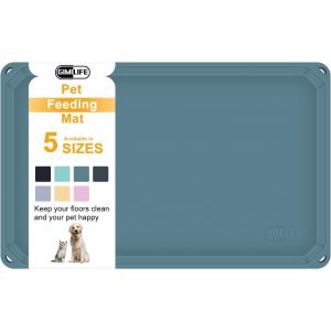 Tapis Gamelle Chien Chat, Tapis Antidérapant Pour Chien Chat De Silicone,Bord Surélevé Pour Éviter Que L'eau Ou La Nourriture Ne Se Renverse,Tapis Nourriture Chat Tapis Pour Gamelle Chien.[X162] - Neuf