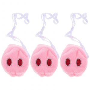 3pcs Peluche Nez De Cochon Costume Accessoires Animal Thème Fête Cosplay Nez De Cochon Adorable Animal Nez Prop - Neuf