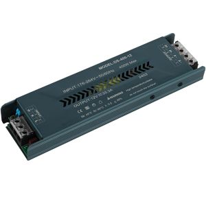 Transformateur LED Driver 220V AC à 12V DC Convertisseur 400W 33.3A Power Supply Ultra Mince Transfo Adaptateur Alimentation,d'alimentation Basse Tension Transfo LED de Tension Constante - Neuf