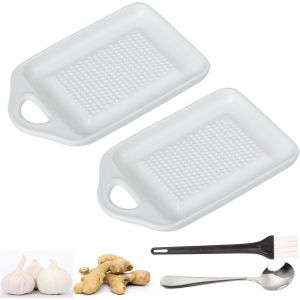 Lot De 2 R&acirc;pes &Agrave; Gingembre En C&eacute;ramique,R&acirc;pe &Agrave; Gingembre,R&acirc;pe &Agrave; Fruits,R&acirc;pe &Agrave; L&eacute;gumes,R&acirc;pe &Agrave; Muscade Avec 1 Brosse Et 1 Cuill&egrave;re Pour Gingembre,Ail,Noix De Muscade,C&eacute;leri,Carottes, - Neuf