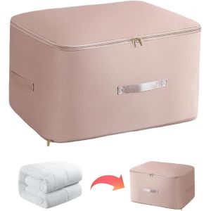 Cheng-Housse De Rangement Vetement, Rangement Vetement Dressing, Boite De Rangement Vetement, Boite Rangement Vetement, Housse Rangement Vetement, Pour Couvertures Jouets V&ecirc;tements(Rose) - Neuf