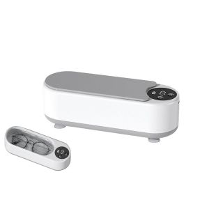 Nettoyeur &agrave; ultrasons pour bijoux et lunettes, appareil de nettoyage en profondeur 45 kHz, portable et rechargeable par USB - Neuf