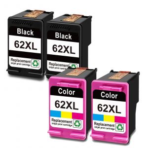 pour cartouche d'encre hp 62 xl HP 62XL à haut rendement pour imprimante HP Envy 5540 5640 5740 7640 5646 5541 5742 5745 200-HP62XL 2Noir 2Multicolore - Neuf