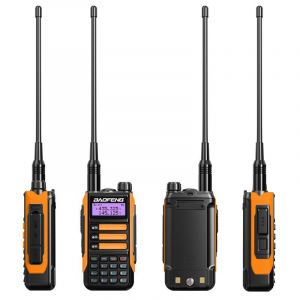 Baofeng UV16Pro V2 50KM CB Jambon Radio Station Deux Voies Amateur VHF Puissant 10Watts UV16 Talkie Walkie Radios de Chasse - Type YELLOW-Usb plug - Neuf