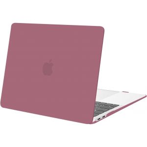KALANKA-Coque Compatible avec MacBook Air 13 Pouces M1 A2337 A2179 A1932, Coque Rigide Prot&egrave;ge Compatible avec MacBook Air 13 Pouces 2021 2020 2019 2018 Retina Display Touch ID, Tea Petal Rose - Neuf