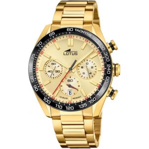 Ytseazn-Montre Pour Homme 18917/1 Chrono Boîtier En Acier Inoxydable Doré Bracelet En Acier Inoxydable Doré - Neuf