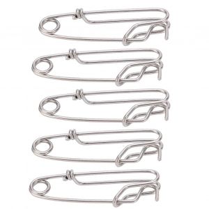 Connecteurs De P&ecirc;che En Mer 5pcs Snap Swivel Long Line Clips Ferm&eacute; Oeil Suspendu Boucle 1.8cmx60mm - Neuf